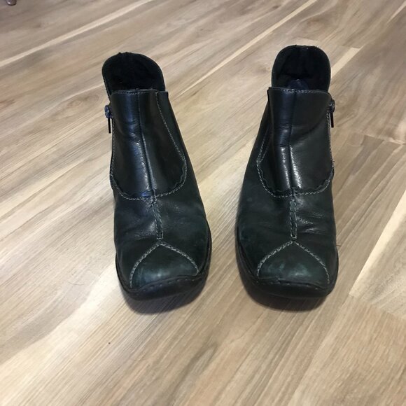 Rieker Ladies Black Ankle Boots Size 41 - Picture 2 of 6